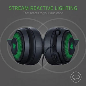 * Razer Kraken Kitty Gaming Headset Virtual 7.1 Surround-Sound USB RGB PC Black - Photo 1/5