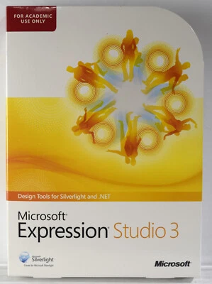 Microsoft Expression Studio 3 (Academic RETAIL Version) NEW SEALED! - Image 1 of 4