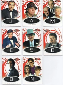 Juego de 8 cartas de persecución de competencia de James Bond - Imagen 1 de 1