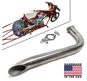 Tubo de escape de cabecera para mini bicicletas, Predator 301 y 420cc, GX Honda 240, 270, 390 - Imagen 1 de 11