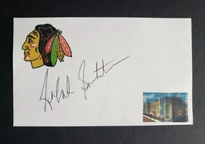 Ralph Backstrom signierte Chicago Blackhawks Hockey Karteikarte  - Bild 1 von 1