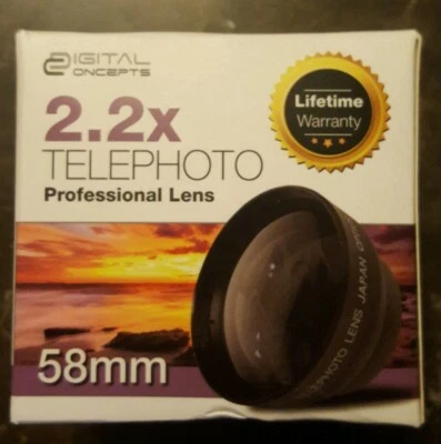 Digital Concepts High Definition 2.2X58mm Telephoto Lens JAPAN Optics (AA1) - Image 1 of 4
