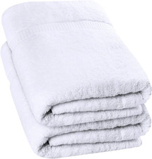 Utopia Towels - Luxurious Jumbo Bath Sheet (35 x 70 Inches, White) - 600 Gsm 100