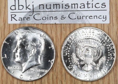 1966 P Kennedy Half Dollar 50¢ - Choice to Gem Uncirculated Cover