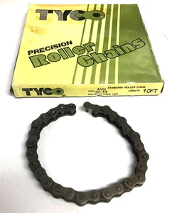 OREGON/TYCO TEIL # 11-385, ANSI 40-1R (14 ZOLL LÄNGE) PRÄZISIONS-ROLLENKETTE MIT GLIED - Bild 1 von 3