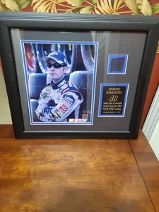 Jimmie Johnson Framed Nascar Race Used Fire Suit Mntd Memories COA # 32 of 548 - Picture 1 of 9