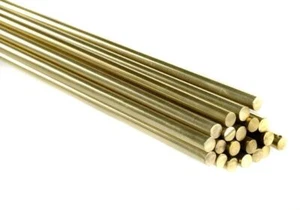 Deluxe 2m Length Solid Polished Brass Gallery Rod/Fiddle Rail in Multiple Sizes - Picture 1 of 2