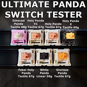 ULTIMATE Pacchetto campione tester interruttore a tastiera meccanico Panda - Santo, Glorioso,... - Foto 1 di 1