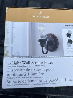 NUEVO FB17-108-1 1026675 Portafolio Bronce Claro Tocador PARED Aplique Foto 1 de 2