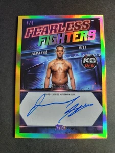 Jamahal Hill 2025 Topps UFC Knockout Fearless Fighters Gold Auto /8 - Picture 1 of 2