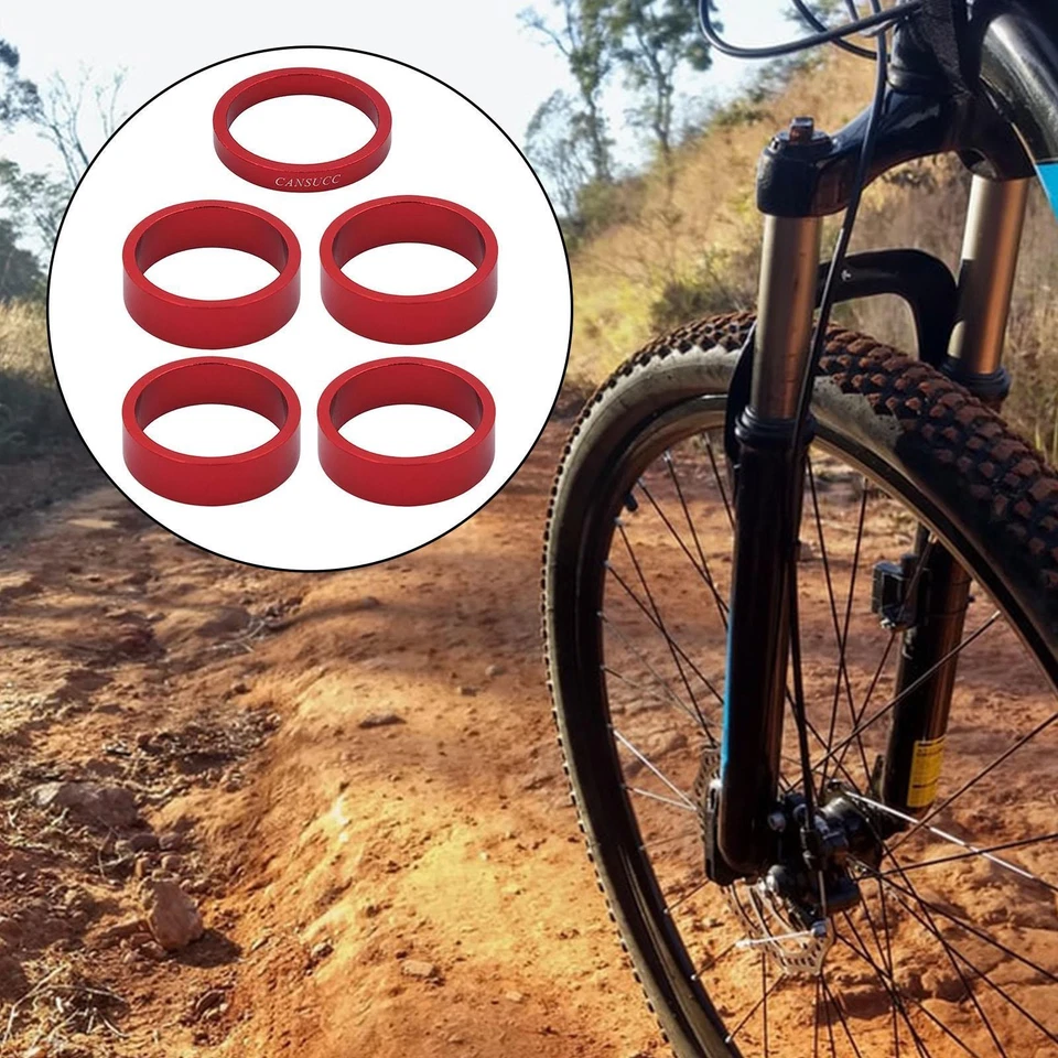 Разделители для велосипедной гарнитуры, 6 шт. прокладки для штока гарнитуры из алюминиевого сплава 0,6 мм передний стержень - Изображение 1 из 1