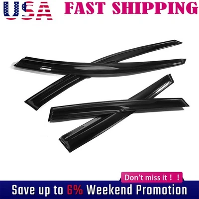 Wind Deflector Fits for 2007-2011 Honda CR-V Tape-on 3D Wavy Mugen Style  - Изображение 1 из 4