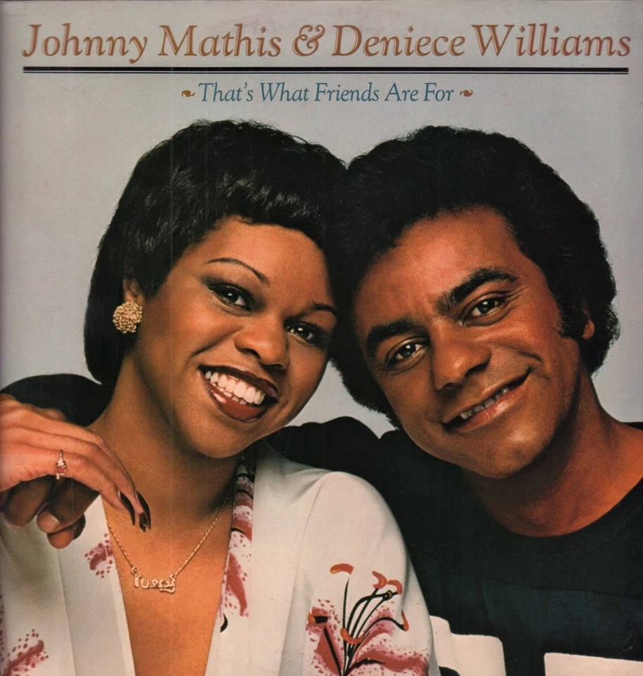 Johnny Mathis Et Deniece Williams That's What Friends Are For LP Vinyle UK CBS - Photo 1/3