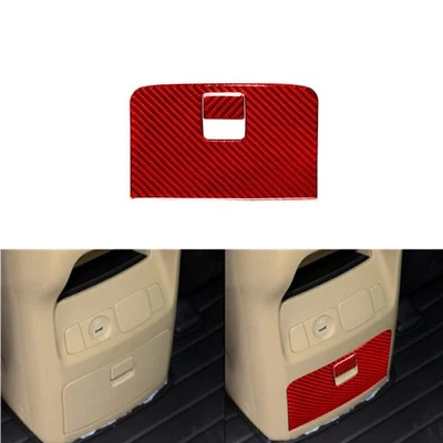 Отделка задней центральной коробки для хранения из красного углеродного волокна для KIA Sedona 2015-2016 - Изображение 1 из 4