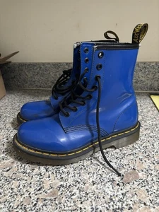 Botas Dr. Martens Air Wair para mujer 6/37 azul marino charol alto brillo - Imagen 1 de 14