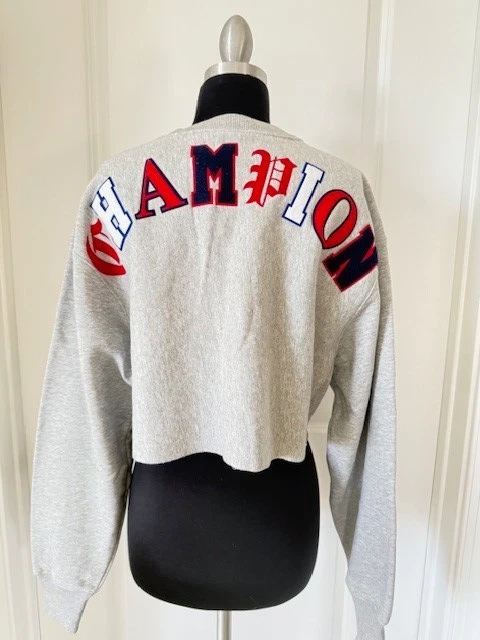 Sudadera Vintage Años 90 Campeón Tejido Inverso Recortada Talla Mediana RARA Foto 1 de 2