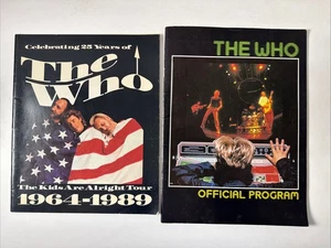The WHO 1982 Official IT'S HARD Concert Tour + 1989 Kids Are Alright Programs - Picture 1 of 14