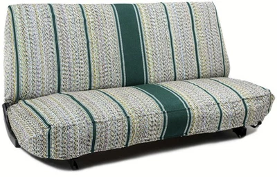 Cubiertas de asiento de banco con manta de sillín verde 1960-1998 tamaño completo Chevy GMC Trucks Foto 1 de 4