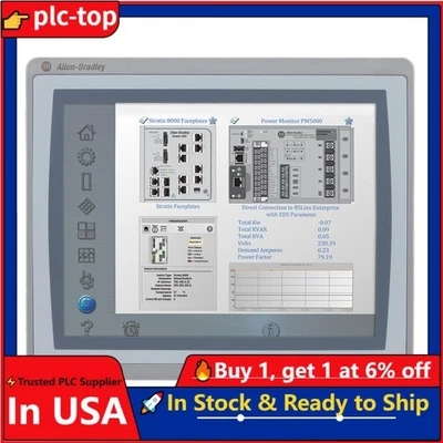 NUEVO 2711P-T10C4D2 Panelview Plus 1000 Panel de interfaz de operador 2711PT10C4D20 Foto 1 de 4