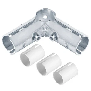 12 Sets 3 Wege 90 Grad L Struktur Rohrverbinder Schelle, passt OD 1.000" Ro... - Bild 1 von 7