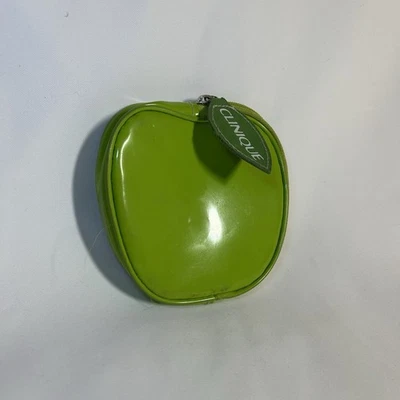 Clinique зеленый яблоко в форме косметический мешок винил косметики сумка дорожный чехол - Изображение 1 из 4