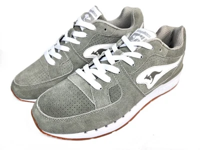 KangaROOS Coil R1 47217 Herren Schuhe Sneaker Nubuk Leder Grau Weiss - Bild 1 von 4