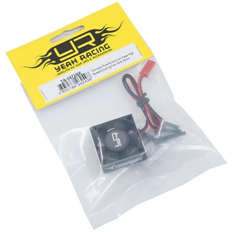 YEA-YA-0472BK Yeah Racing 30x30x10mm Aluminum "Tornado Plus" - Image 1 of 1