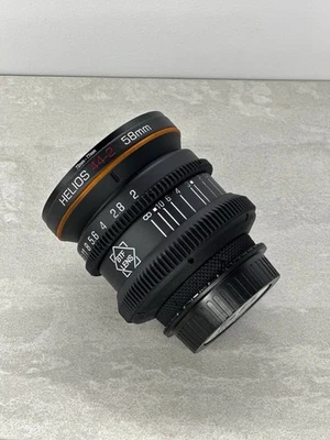 Helios 44-2 58mm f/2 Rehouse Cine Lens Canon EF Mount 77mm Filter Matbox Ready - Image 1 of 4