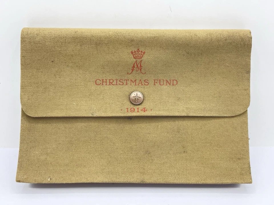 Rare WW1 Princess Mary Christmas 1914 Gift Fund Stationery Writing Case - Image 1 of 4