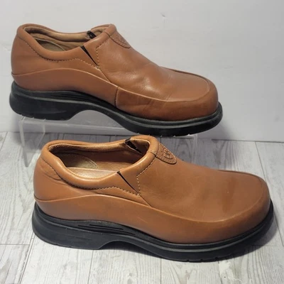 Zapato sin cordones Ariat para mujer de cuero marrón mocasín occidental 95763 ATS suela de goma 7B Foto 1 de 4