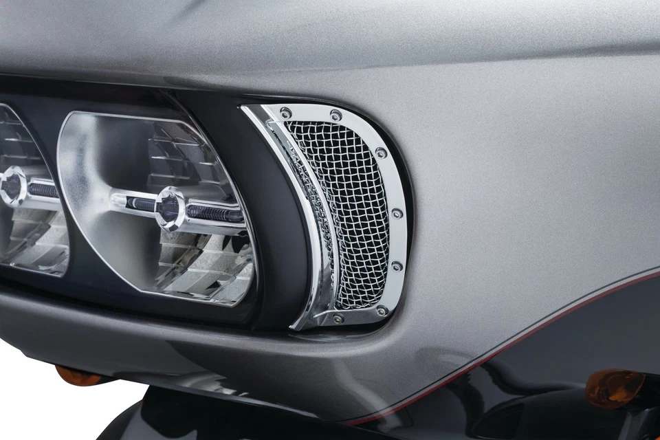 Acentos de ventilación de faros de malla cromados Kuryakyn 6518 Foto 1 de 1