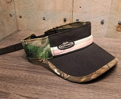 Team Real tree Camo  Pink/brown Logo Clean Women’s Hunting Hat Visor Summer  - Image 1 of 4