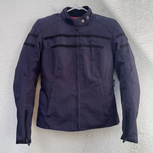 IXS DS Motorcycle Racing Jacket Womens Small 36” Purple Full Zip Pads Cafe Racer - Picture 1 of 24