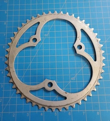 Plato de carretera de aluminio de 48 dientes vintage de 3 brazos 106 BCD Foto 1 de 3