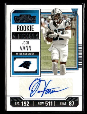 Josh Vann 2023 Contenders Rookie Ticket RC Auto - Image 1 of 2