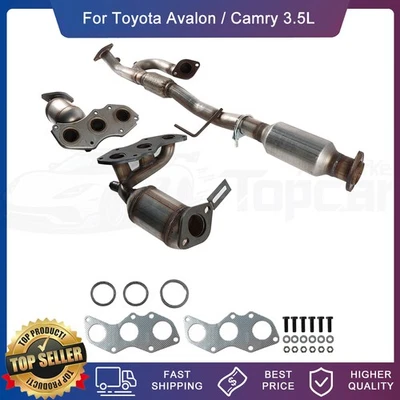 3x Catalytic Converter Fits 2005-2017 Toyota Avalon/2007-2017 Toyota Camry 3.5L - Imagem 1 de 4