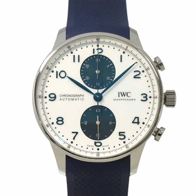 IWC Portugieser Chronograph IW371620 Automatic White Dial Mens Watch 90299914 - Image 1 of 4