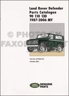 Catalogo Parti Land Rover Defender 1987-2006 90 110 130 - Immagine 1 di 2