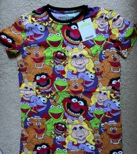 Cakeworthy Disney Muppets All Over Print AOP T-Shirt Unisex - S, M - Picture 1 of 2
