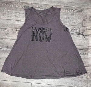 Natural Reflections Loose Fit Boho All We Have Is Now Tank - Picture 1 of 2