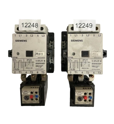 Siemens 3TF48 Contactor w/ Siemens 3UA58 00-2F32-50A, 600VAC - Image 1 of 2