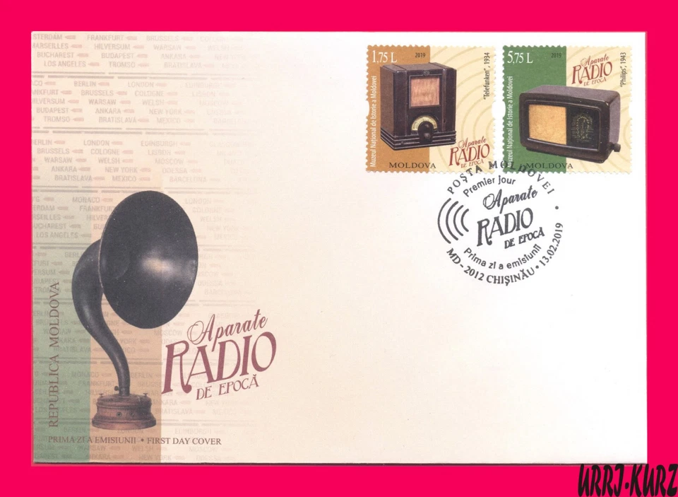 MOLDOVA 2019 Vintage Radio Devices Receivers from National Museum Sc1020-21 FDC - Image 1 of 1