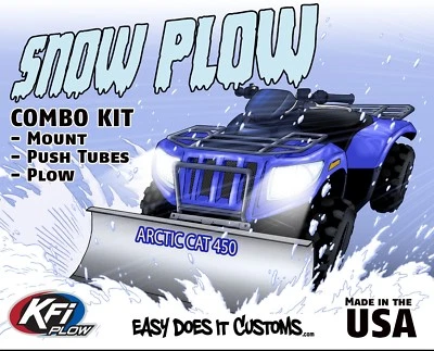 Arctic Cat 450 4x4 - 2010-2012  KFI ATV 54" Snow Plow Combo Kit Foto 1 de 4