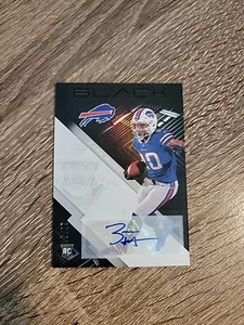 🔥2020 Panini Black Zack Moss Auto 28/50 Bills #126 Rookie RC🔥 - Picture 1 of 5