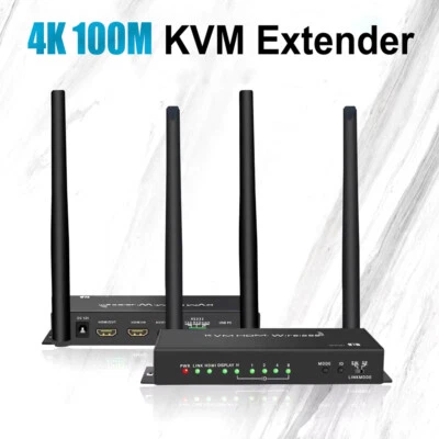 4K Wireless Display Adapter USB KVM HDMI Extender Video Transmitter und Receiver - Bild 1 von 4