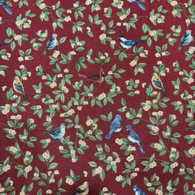 Tela de tapicería de jacquard francés vintage Robin Redbreast Birds por comprar Foto 1 de 4