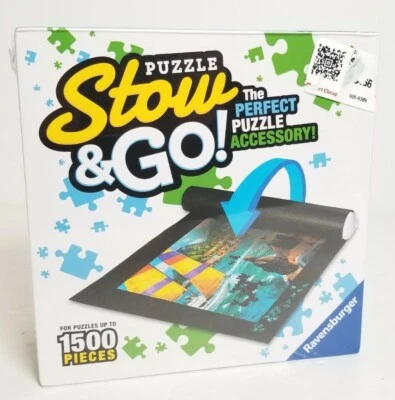 Ravensburger Puzzle Stow and Go 存储卷垫高达 1500 件 46x26 英寸 全新 — 第 1/2 张图片