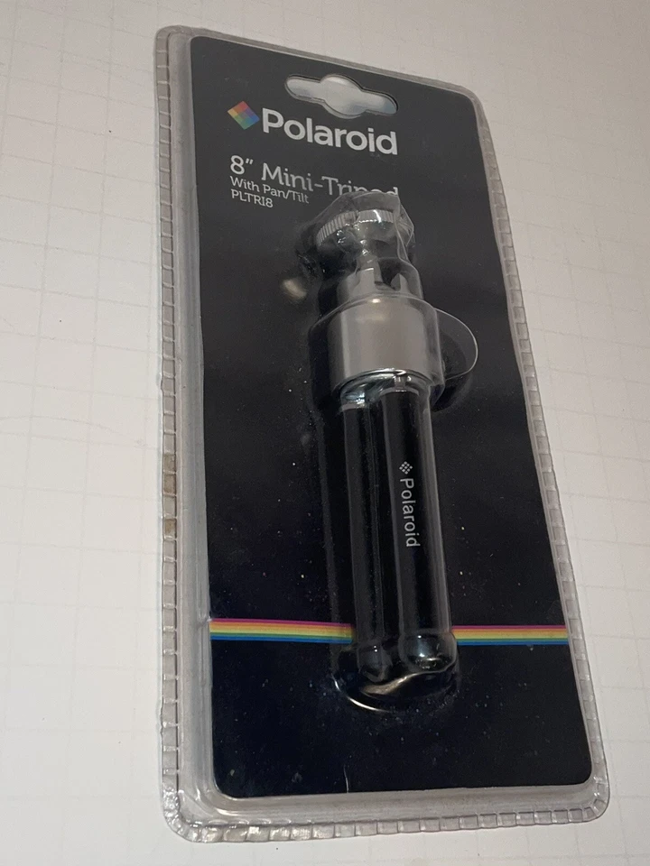 Polaroid PLTR18 8" Heavy Duty Mini Tripod With 360° Pan 90° Tilt For Cameras NEW - Image 1 of 2