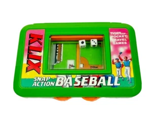 Klix Tiger Pocket Travel Games Snap Action Baseball 1980's Toy RARE - Picture 1 of 9