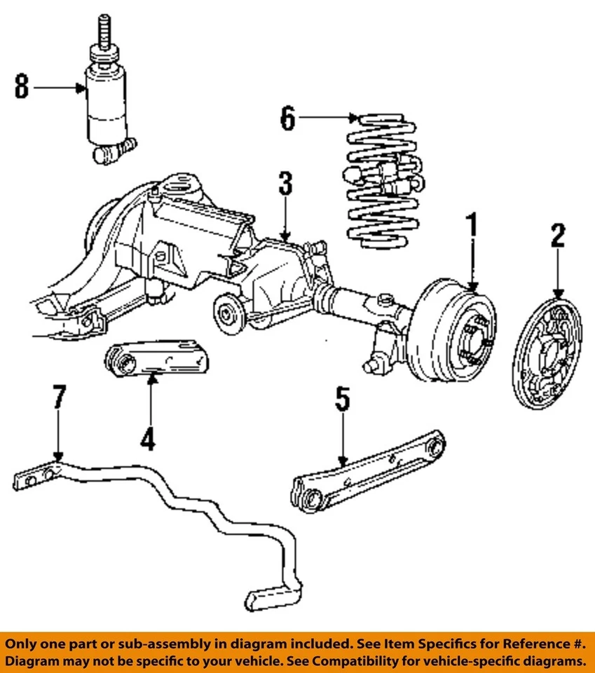 Componentes de suspensión Ford OEM 90-91 Colony Park - Amortiguador FOAZ18125A Foto 1 de 1